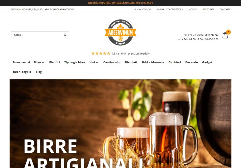 Shop birre online artigianali, enoteca e vini pregiati abeervinum
